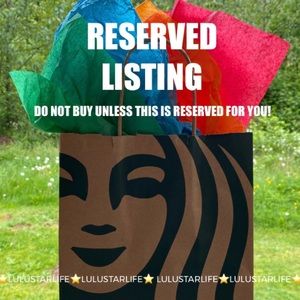Starbucks ⭐️ RESERVED For Customer